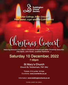 A. 9 Christmas Concert, December 10th,  2022. St Mary's Twickenham