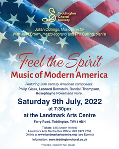 AA. 2 Summer concert 9 July 2022, Feel the Spirit. Landmark Arts Centre