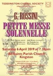 D/ Spring 2019 Concert:Rossini and Mascagni. All Saints Parish Church, Kingston. 6th April 2019