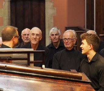 Some chatting in the Tenors section, Photo Credit Paul Leonard