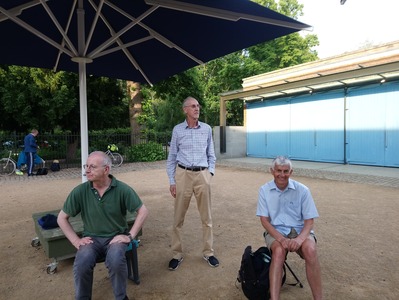 Rene, Simon and Richard relaxing