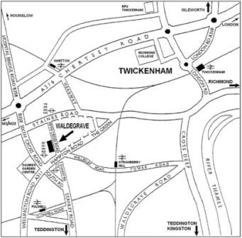Waldegrave School - location map